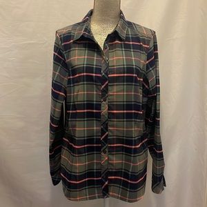 Columbia light flannel plaid shirt